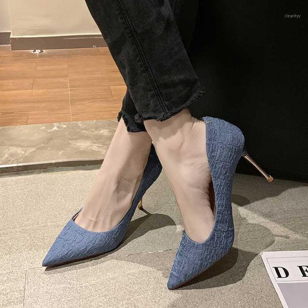 dress shoes women super high heels pointed toe pumps metal stiletto party thin shallow single1, Black